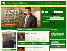 Tablet Screenshot of dateagaymillionaire.com